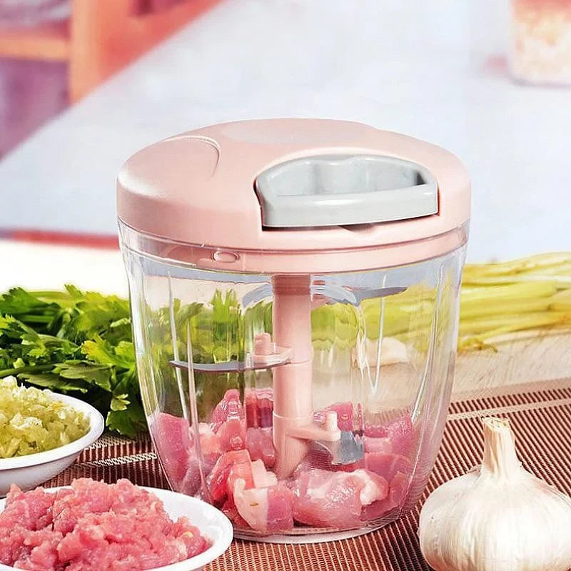 ChopSwift: Manual Food Processor & Garlic Chopper