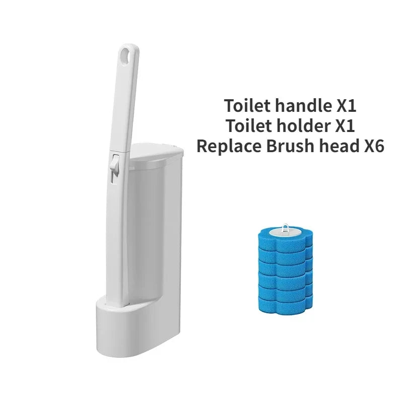 SaniWand: Disposable Toilet Brush Set