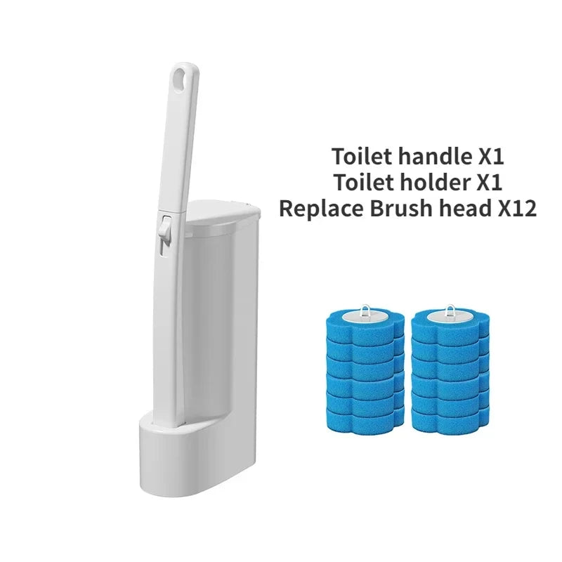 SaniWand: Disposable Toilet Brush Set
