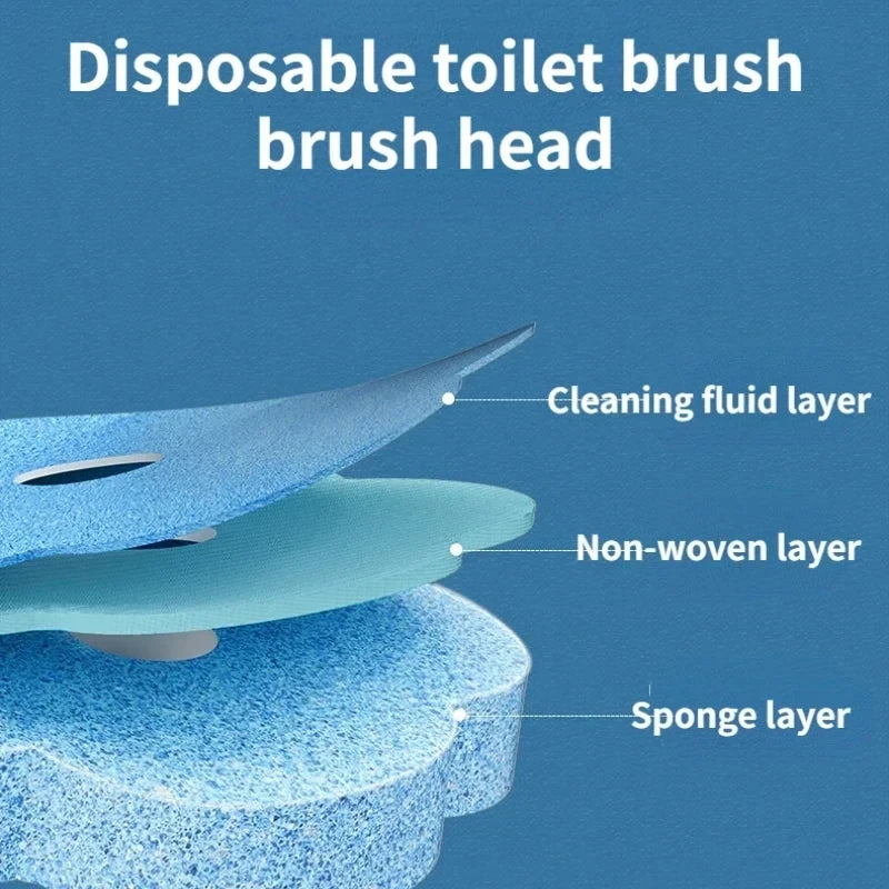 SaniWand: Disposable Toilet Brush Set