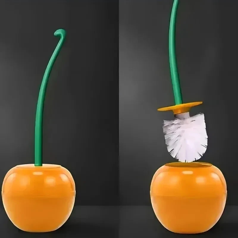 Novelty Cherry Toilet Brush Set