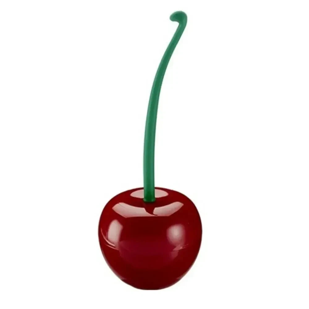 Novelty Cherry Toilet Brush Set