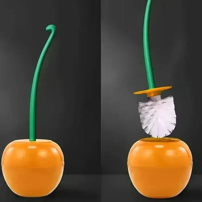 Novelty Cherry Toilet Brush Set