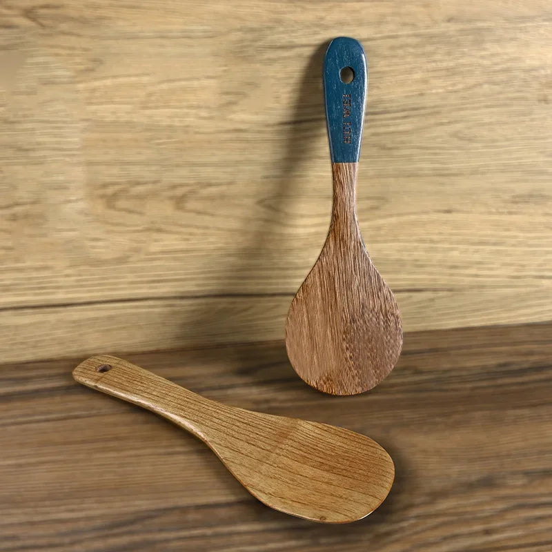 Heat-Resistant Beechwood Cooking Spatula & Spoon Set
