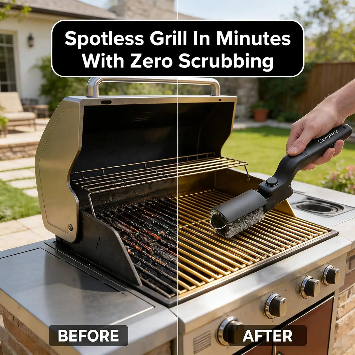 Electric Grill & Surface Scrubber — 4000mAh Rechargeable