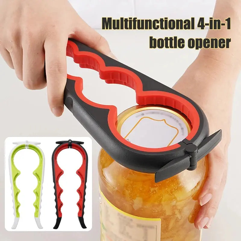 TwistEase: Non-Slip 4-in-1 Jar & Bottle Opener
