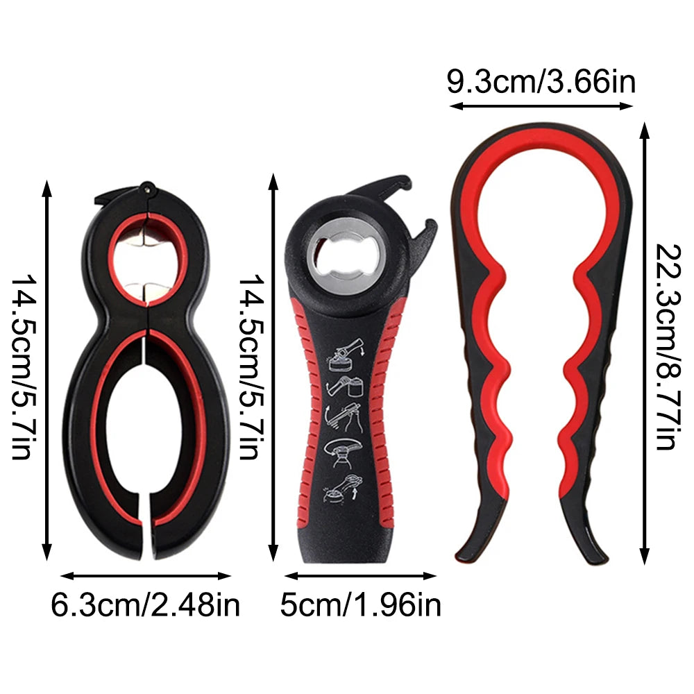 TwistEase: Non-Slip 4-in-1 Jar & Bottle Opener