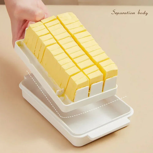 Butter & Cheese Storage Box with Lid and Cutting Guide