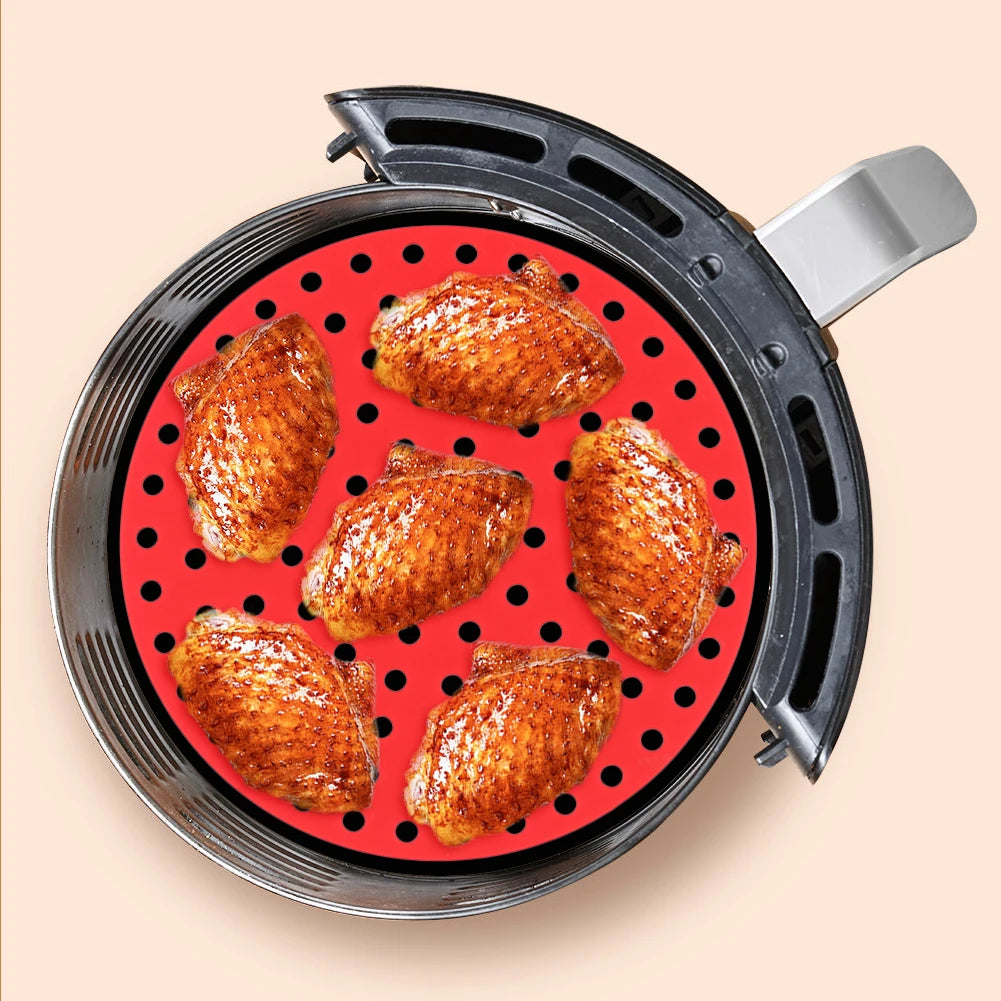 CrispWave: Reusable Silicone Air Fryer Liner