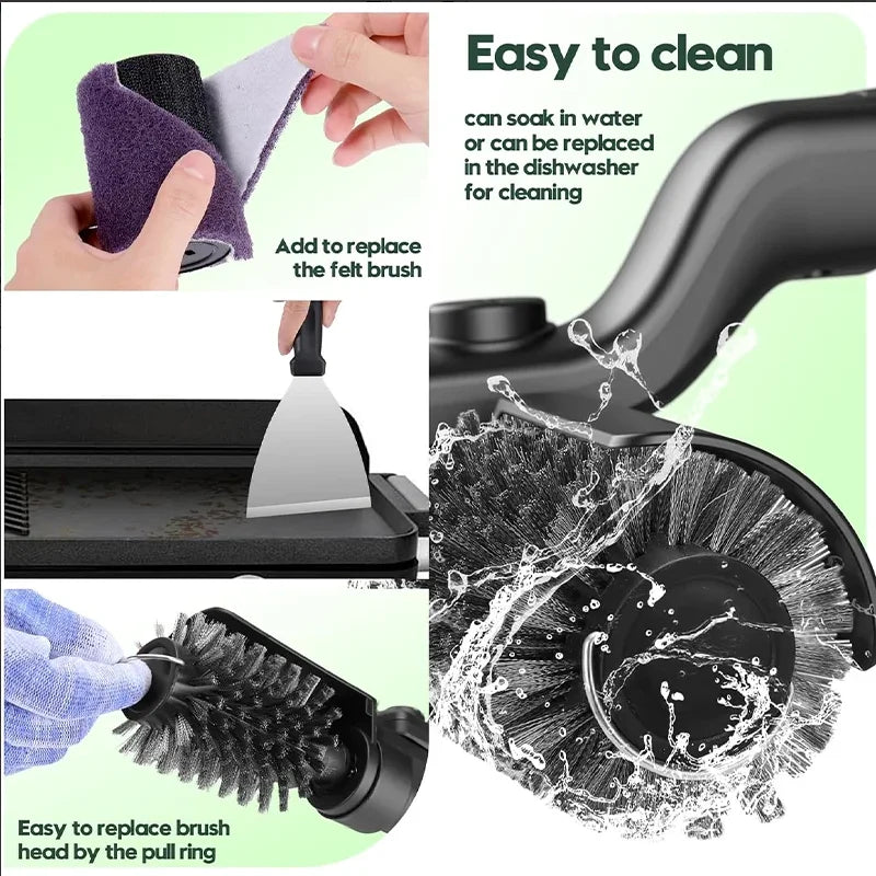 Electric Grill & Surface Scrubber — 4000mAh Rechargeable